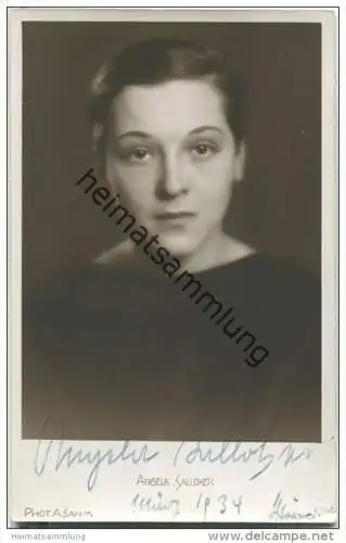 Angela Salloker - Original-Autogramm - Österreichische Schauspielerin