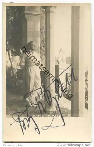 Fritz Fitzau - Original-Autogramm - deutscher Opernsänger (Tenor) - Foto-AK
