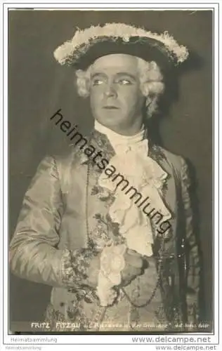 Fritz Fitzau als Riccardo in Vier Grobiane - deutscher Opernsänger (Tenor) - Foto-AK