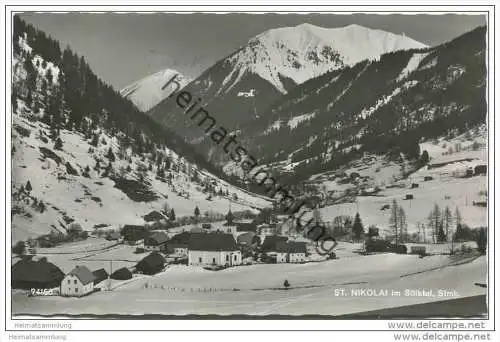 St. Nikolai im Sölktal - Foto-AK 1962