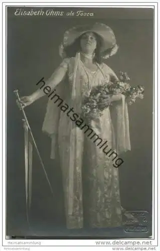 Elisabeth Ohms als Tosca - niederländische Opernsängerin (Sopran) - Foto-AK