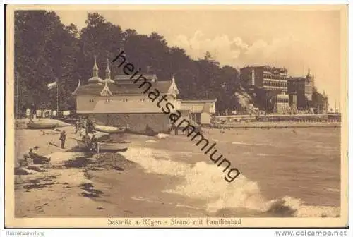 Sassnitz auf Rügen - Strand mit Familienbad