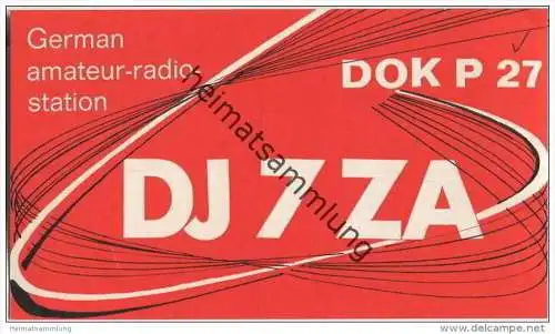 QSL - QTH - Funkkarte - DJ7ZA - Schramberg - 1969