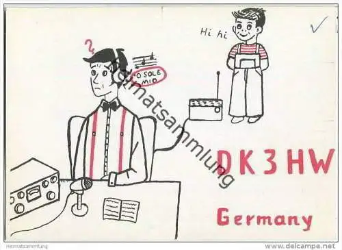 QSL - QTH - Funkkarte - DK3HW - Wehr - 1969