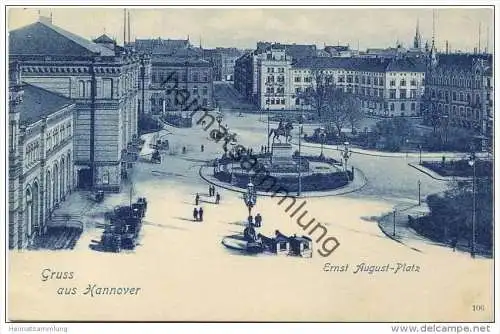 Gruss aus Hannover - Ernst August-Platz ca. 1900