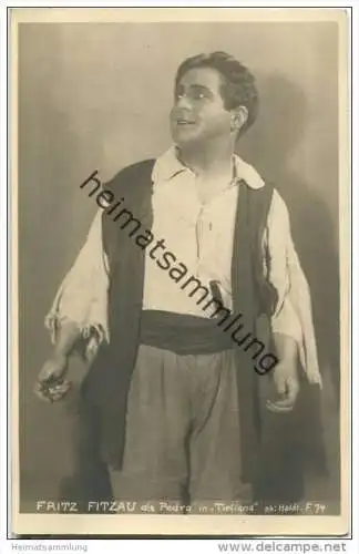Fritz Fitzau als Pedro in Tiefland - Foto-AK