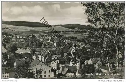 Olbernhau - Blick zur Stadtmitte - Foto-AK