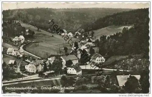 Deutschneudorf - Ortsteil Oberlochmühle - Foto-AK