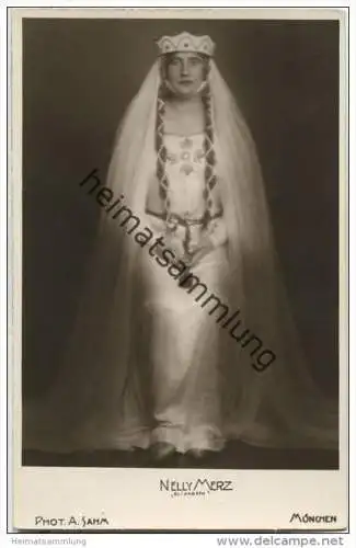 Nellie Merz als Elisabeth - deutsche Opernsängerin (Sopran) - Foto-AK