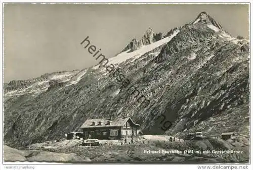 Grimsel Passhöhe - Hotel Restaurant Alpenrösli Familie Ignaz Steiner - Foto-AK