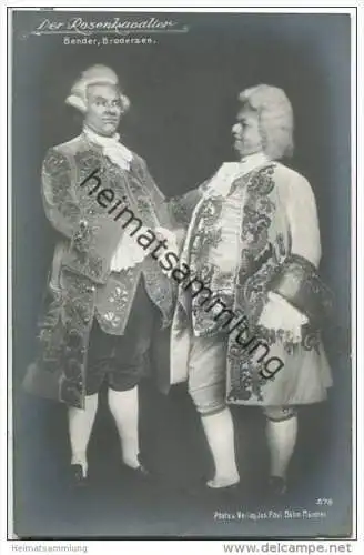 Friedrich Brodersen und Paul Bender in Der Rosenkavalier - Foto-AK