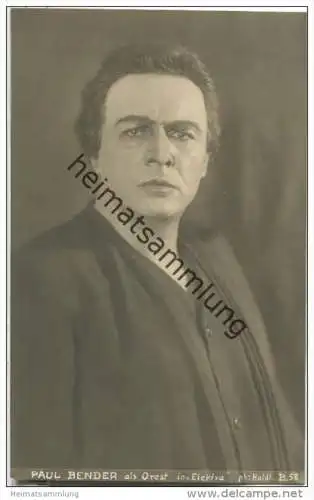 Paul Bender als Orest in Elektra - deutscher Opernsänger (Bass) - Foto-AK