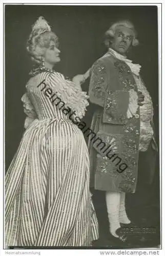 Paul Bender und Zdenka Mottl-Fassbender in der Rosenkavalier - Foto-AK
