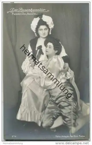 Hermine Bosetti und Zdenka Mottl-Fassbender im Rosenkavalier - Opernsängerinnen - Foto-AK