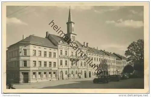 Lobenstein - Marktplatz - Foto-AK 1954