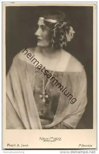 Nelly Merz als Desdemona - deutsche Opernsängerin (Sopran) - Foto-AK