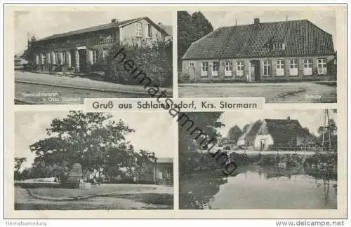 Schlamersdorf - Gemischtwaren von Otto Rückert - Schule
