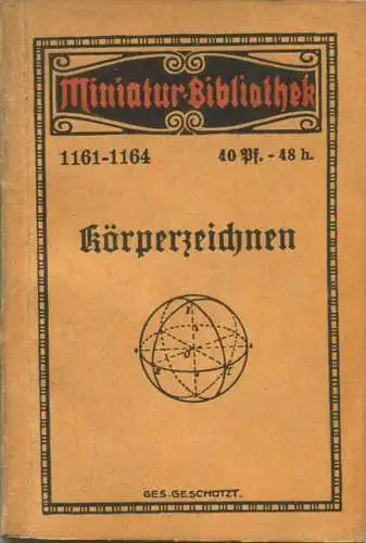 Miniatur-Bibliothek Nr. 1161-1164 - Körperzeichnen mit 150 Abbildungen von Jakob Stahl - 8cm x 12cm - 118 Seiten ca. 191