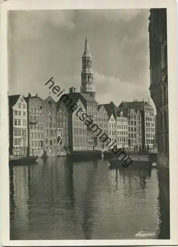 Hamburg - Blick von der Trostbrücke - Foto-AK Grossformat - Verlag H. v. Seggern Hamburg