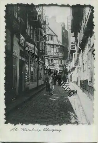 Alt-Hamburg - Schulgang - Ansichtskarte Grossformat - Verlag K. W. H.