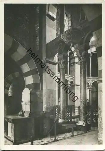 Aachen - Münster - der marmorne Kaiserstuhl - Foto-Ansichtskarte Grossformat - Verlag Deutscher Kunstverlag Berlin