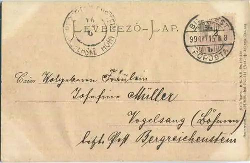Csigany - Zigeuner - Esel - Reliefkarte - Verlag Stengel & Co Berlin
