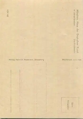 HDK565 - Die Erblühende - Alfred Brumme - Verlag Heinrich Hoffmann Strassburg