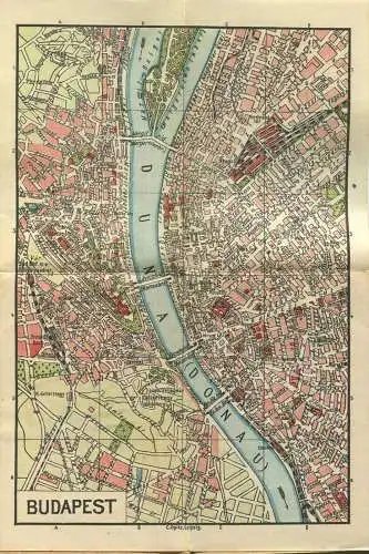 Miniatur-Bibliothek Nr. 976/977 - Reiseführer durch die Hauptstadt Budapest mit einem Plan - 8cm x 12cm - 68 Seiten ca.