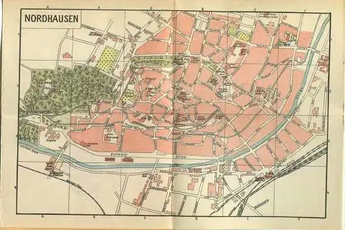 Miniatur-Bibliothek Nr. 938 - Reiseführer Nordhausen am Harz und Umgebung mit einem Plan - 8cm x 12cm - 54 Seiten ca. 19