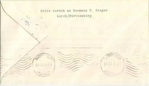 Luftpost Deutsche Lufthansa - Wiederaufnahme des Luftverkehrs Hamburg - Athen am 10.Mai 1959