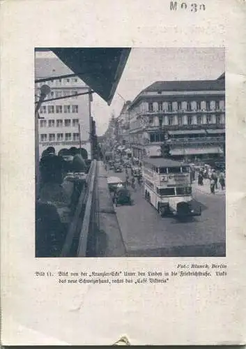 Mit Rucksack und Nagelschuh Heft 9 - Auf nach Berlin 1936 - 32 Seiten - eine kleine Karte - Triasdruck GmbH Berlin