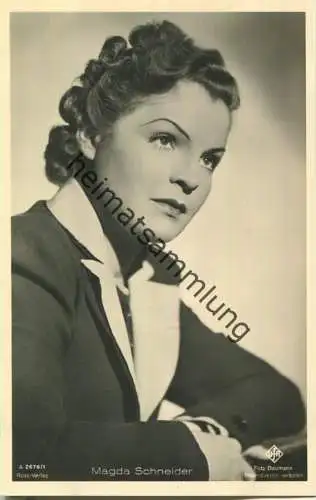 Magda Schneider - Ross-Verlag A 2676/1