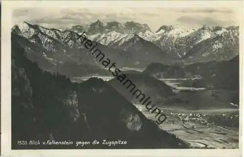 Zugspitze - Falkenstein - Foto-Ansichtskarte - Verlag A. Tanner Nesselwang