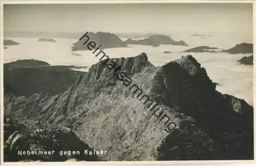 Kaiser - Nebelmeer - Foto-Ansichtskarte - Verlag Josef Schmidt Lofer