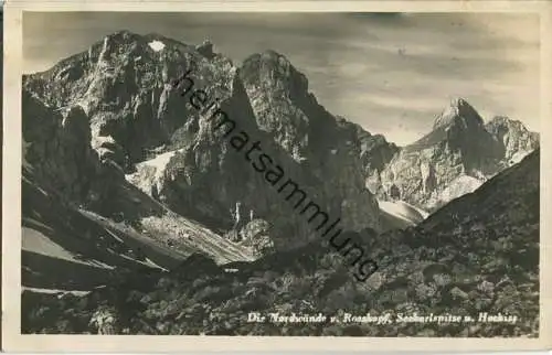 Sonnwendgebirge - Nordwände - Foto-Ansichtskarte - Verlag Alpenland München