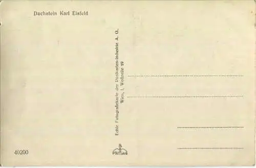 Dachstein - Eisfeld - Foto-Ansichtskarte - Verlag Postkartenindustrie AG Wien