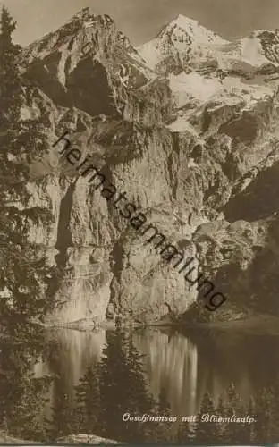 Oeschinensee - Blümlisalp - Foto-AK - Edition Photoglob Co. Zürich