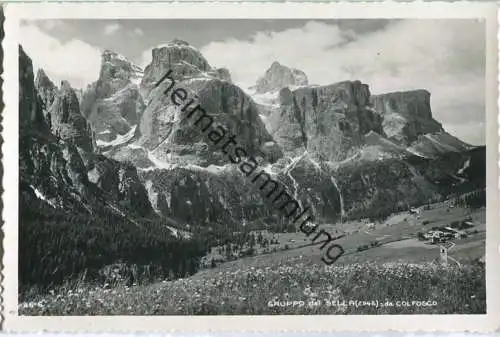 Sella-Gruppe - Col de Fosco - Foto-Ansichtskarte - Verlag Ghedina Cortina