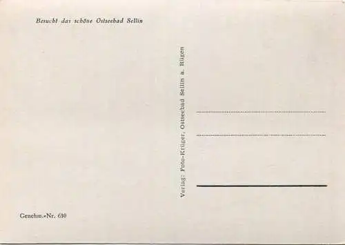 Sellin - AK Grossformat - Verlag Foto-Krüger Sellin