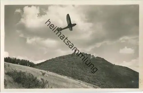 Ruine Teck - Flugzeug - Foto-Ansichtskarte - Verlag K. Köble Detlingen-Teck