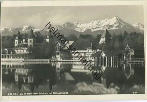 Velden am Wörthersee - Schloss - Foto-Ansichtskarte - Verlag Franz Schilcher Klagenfurt