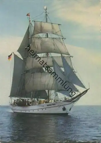 Segelschiff Wilhelm Pieck - AK Grossformat - Verlag VEB Bild und Heimat Reichenbach