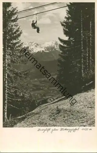 Immenstadt - Berglift zum Mittaggipfel - Foto-AK - Verlag Fotohaus Hipp Immenstadt