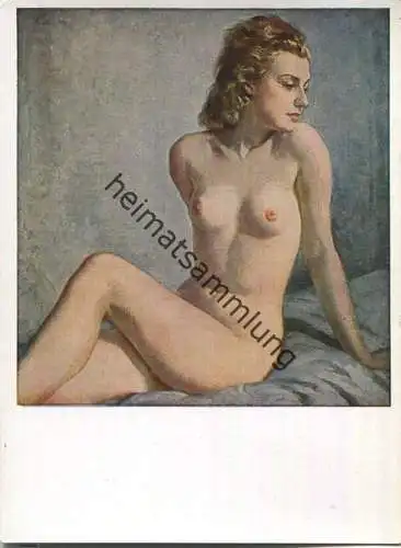 HDK181 - Wilhelm Hempling - Sitzende Blondine - Verlag Heinrich Hoffmann München