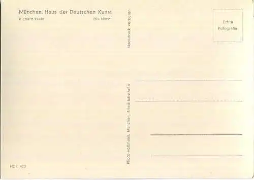 HDK480 - Richard Klein - Die Nacht - Verlag Heinrich Hoffmann München