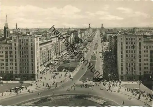 Berlin-Mitte - Stalinallee - Foto-AK Großformat - Verlag VEB Bild und Heimat Reichenbach