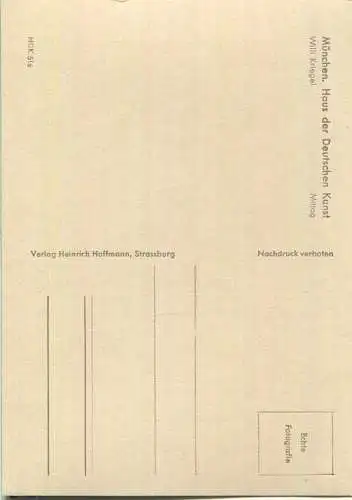 HDK515 - Willi Kriegel - Mittag - Verlag Heinrich Hoffmann Strassburg