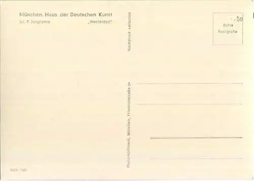 HDK560 - Jul. P. Junghans - Weideidyll - Ziegen - Verlag Heinrich Hoffmann München