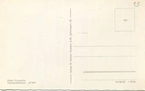 Bärenfels - FDGB-Erholungsheime - Foto-AK - Verlag W. Kenne Dresden