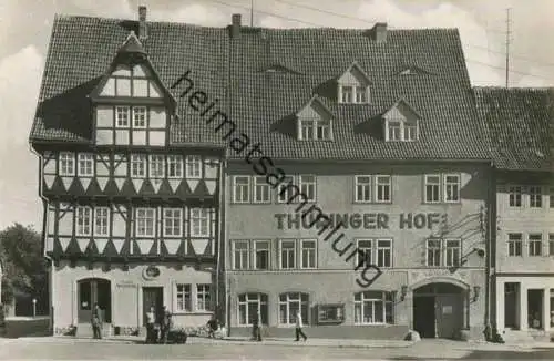 Bad Frankenhausen - Apotheke und HOG Thüringer Hof - Foto-AK - Verlag VEB Bild und Heimat Reichenbach